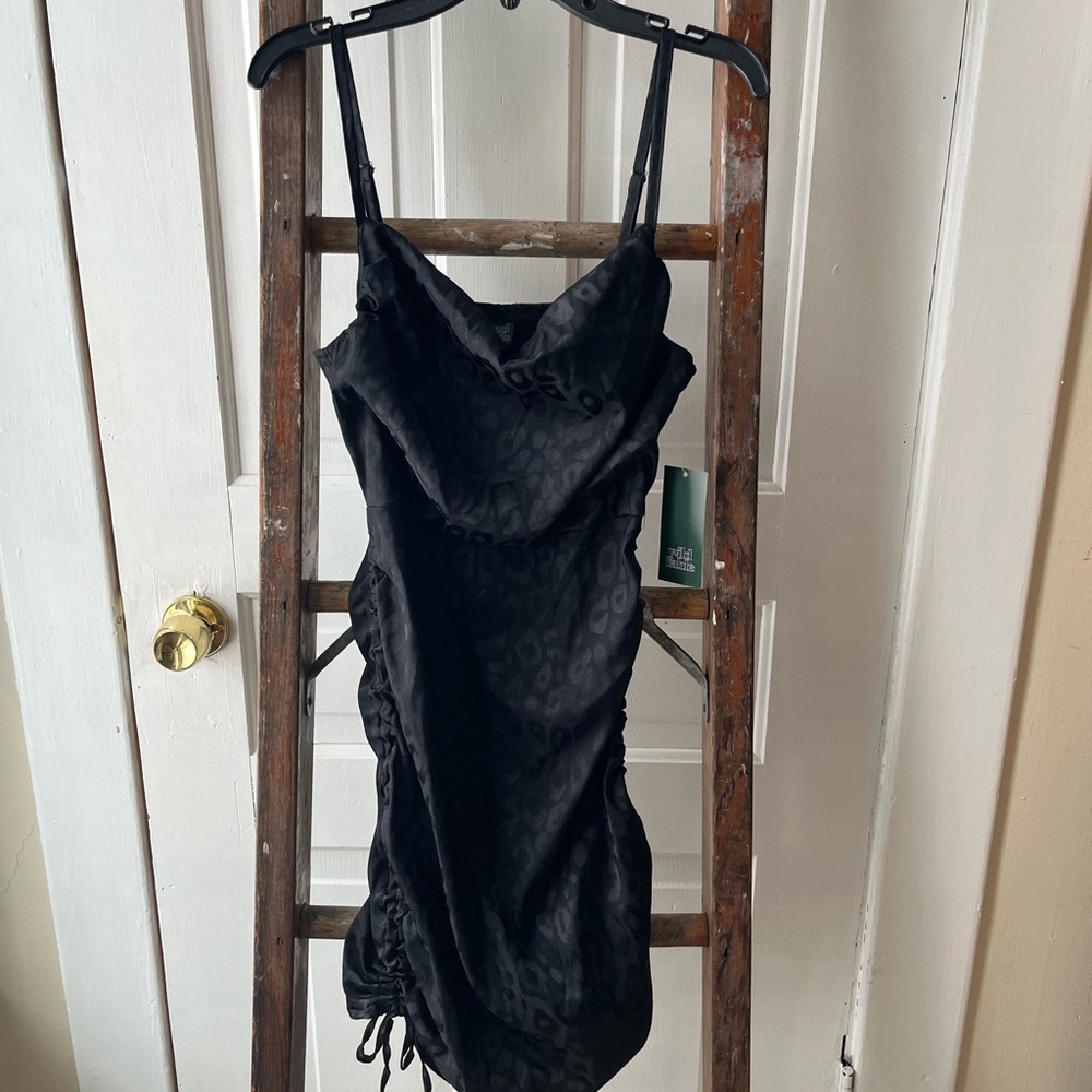Wild Fable Black Leopard Print Dress Size Small